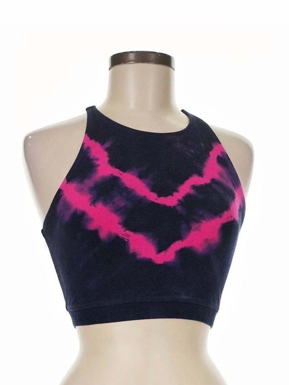Tie-Dye Sports Bra in Blue & Pink